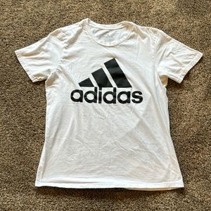 White Adidas T-shirt